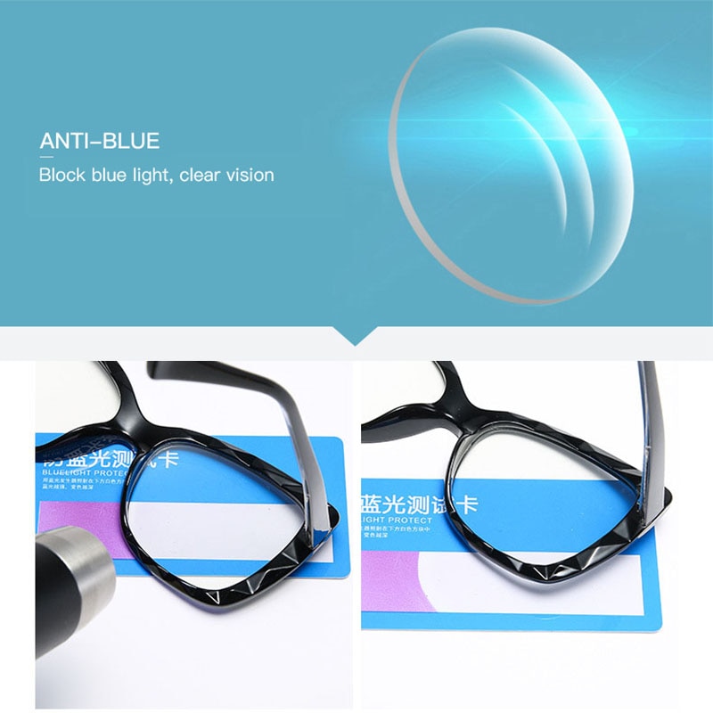 So&ei ins populaire multi-cut kristal  tr90 kattenoog damesbril montuur vintage veerscharnier heldere anti-blauwstraal lenzen bril