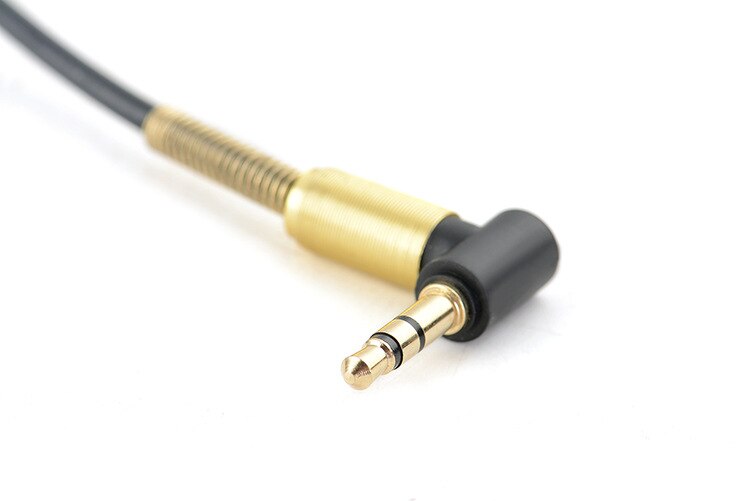 Câble auxiliaire Jack 3.5 3.5mm, câble Audio à ressort de voiture, câble de haut-parleur mâle à mâle de 1.5m