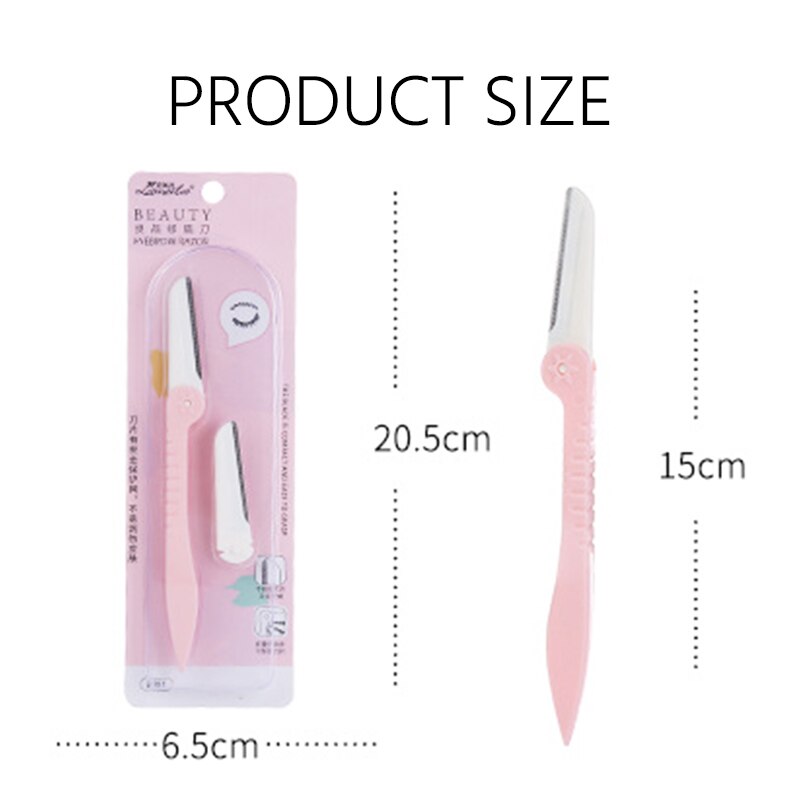 1 stk øjenbryn barberkniv ansigtshårfjerner øjenbrynstrimmer øjenfjerner bryn skarpt blad forme makeup kniv værktøj hår