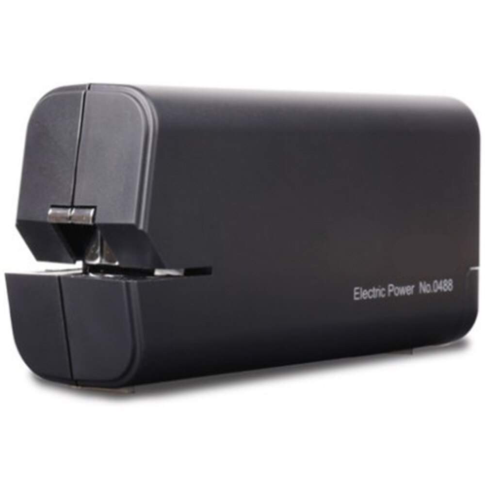 0488 Automatic Desktop Electric Stapler School Office Stapler Book Sewer use NO.10 Staples: black