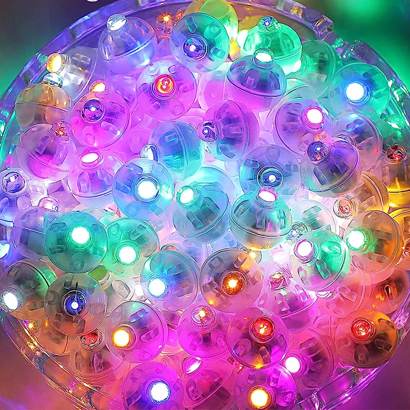 Mini LED Runde Ballon Lichter Farbige Leucht Blitz Becher Ball Lampe Laterne Licht Für Weihnachten Hochzeit Party Dekor: Weiß / Blau