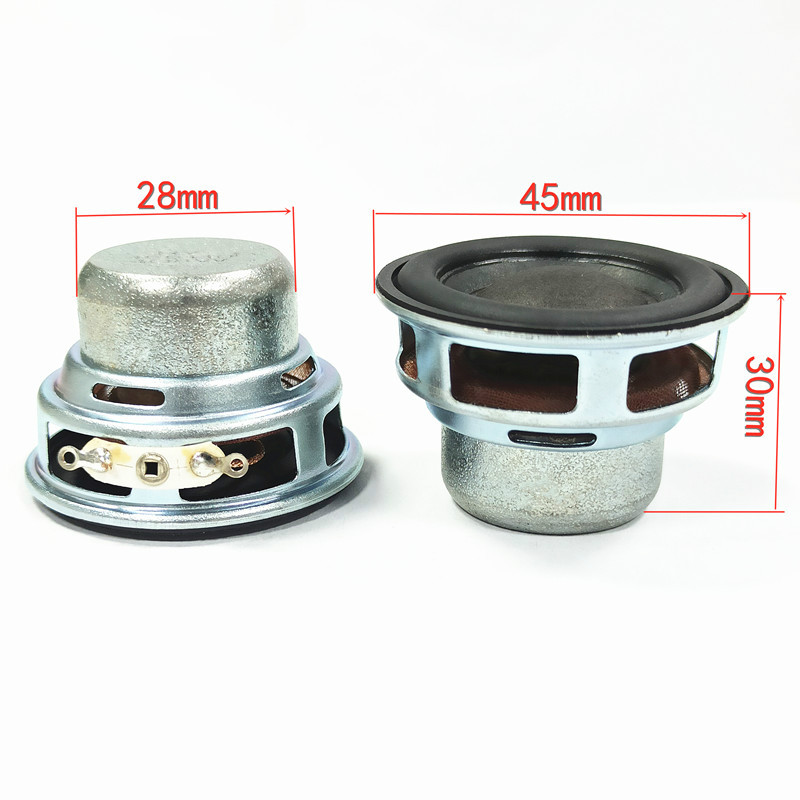 Sotamia 2 Stuks 1.75 Inch 45Mm Bluetooth Luidspreker 4 Ohm 8W Portablr Full Range Speaker 20 Core Thuis theater Luidspreker