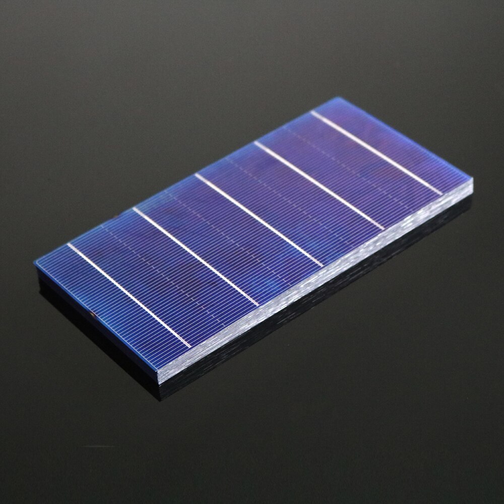 Policristallino Celle Solari 40/50/100pz 2.4W 4.28A 156x78mm A Buon Mercato grado A PV FAI DA TE Fotovoltaico Sunpower C60 Pannello Solare