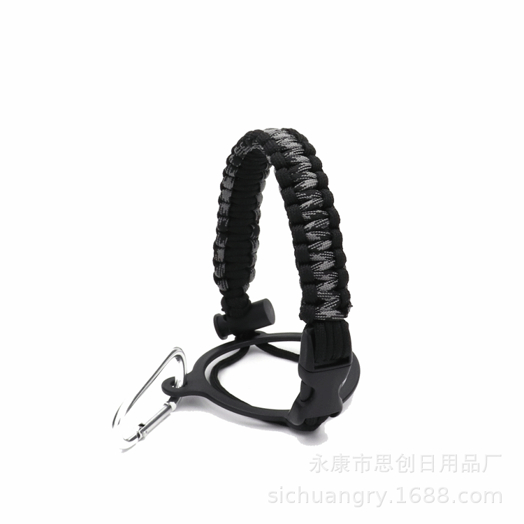 Hydro Flask Paracord Handle Strap With Safety Ring And Carabiner Coffee Bottle For Outdoor Skiing Camping Riding Lid Strap: P8