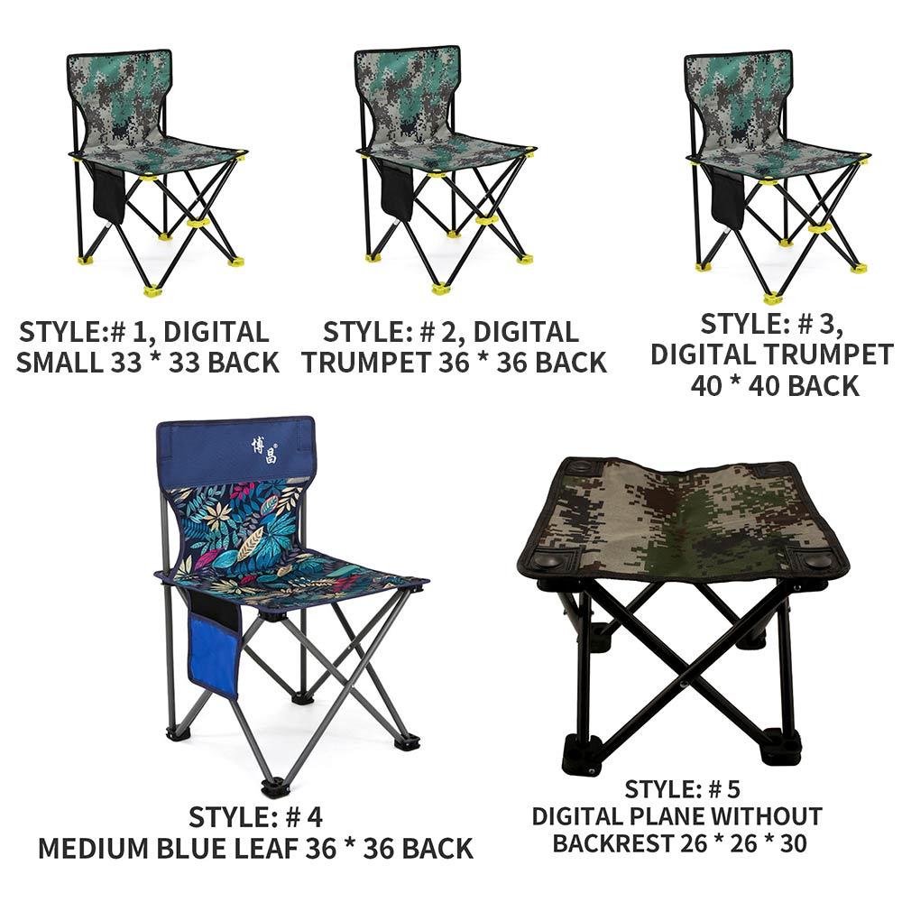 Klapstol bærbar sammenklappelig campingstol til backpacking vandreture bbq picnic rejse stranddæk sæder havemøbler