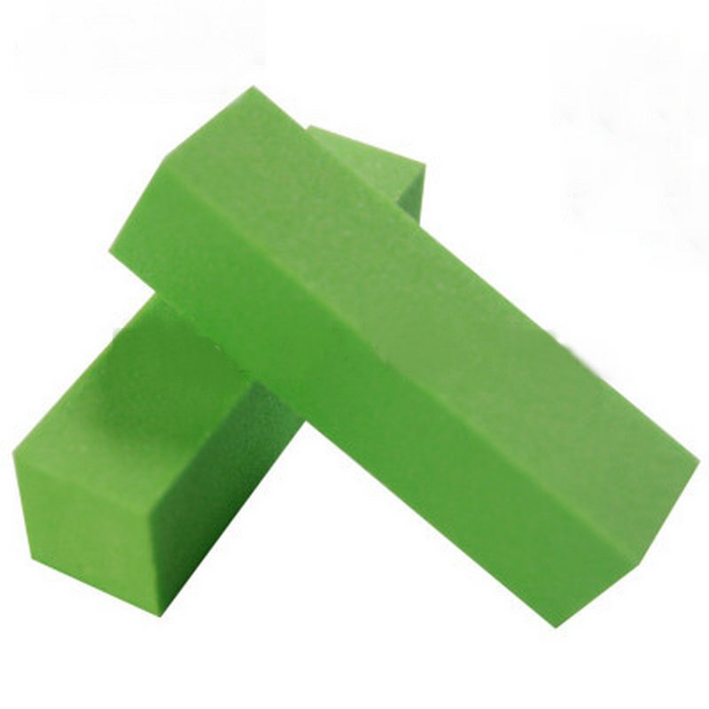 1 stücke Nail Puffer Datei Maniküre Pediküre Schleifen schleifen Polieren Block Profi UV Gel Nail art Dateien Werkzeuge Zubehör: Green