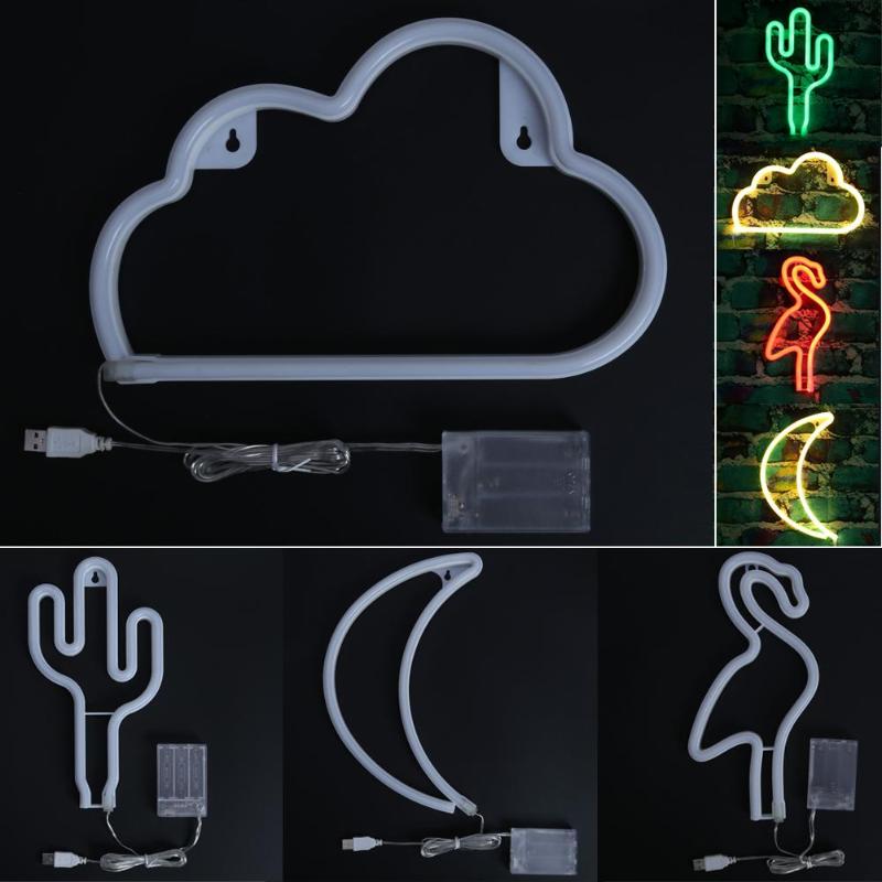 Luz de neón romántica con letras de amor, iluminación LED, panel con carga USB, decoración para el hogar, lámpara para habitación, luz nocturna para , Festival de boda