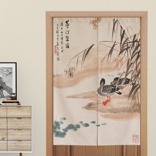Chinesische Landschaft Tür Vorhang Küche Schlafzimmer Schlecht Halbe Vorhang Feng Shui Vorhang
