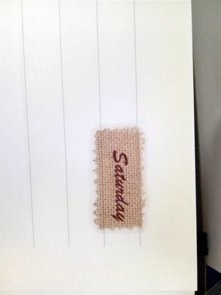 49 st vintage veckovisa engelska planerare klistermärken svavelsyra transparent papper för dagbok scrapbooking etikett dekorativa brevpapper