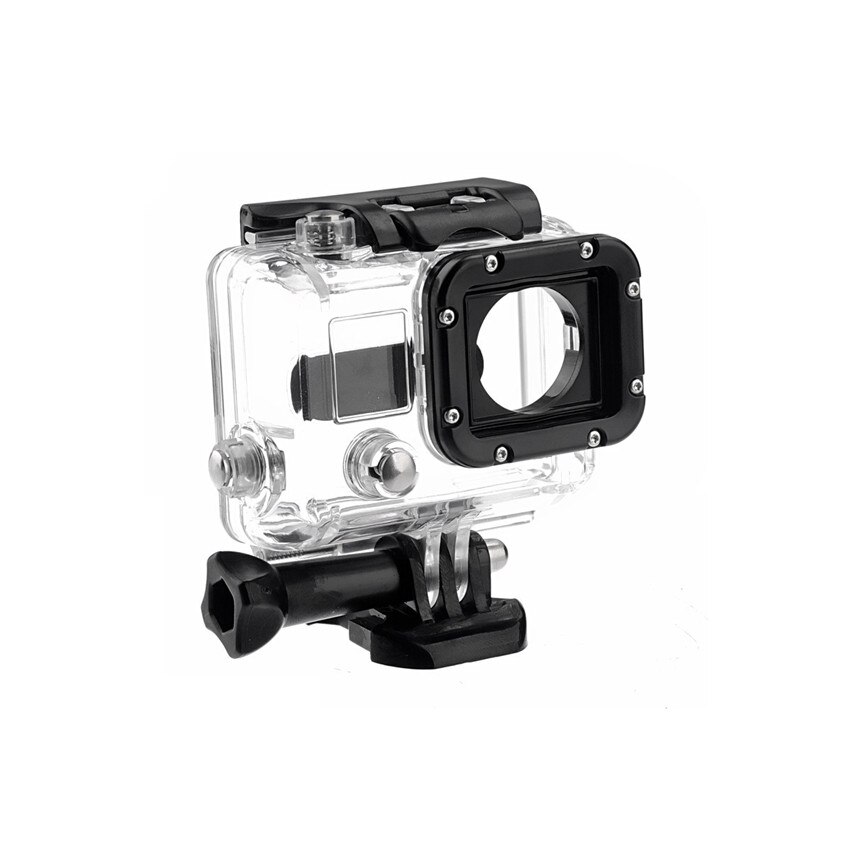HONGDAK – coque étanche 45M pour GoPro Hero 3, noir et argent, avec support, boîtier de protection, accessoires pour caméra d&#39;action: 10.56