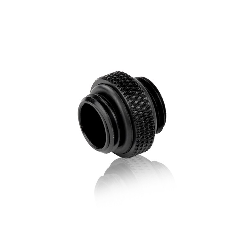 Syscooling DIY chłodzenie wodne z męskiego na męskie złącze miedziane złącze G1/4 gwint na 14mm sztywna rurka: czarny Mini