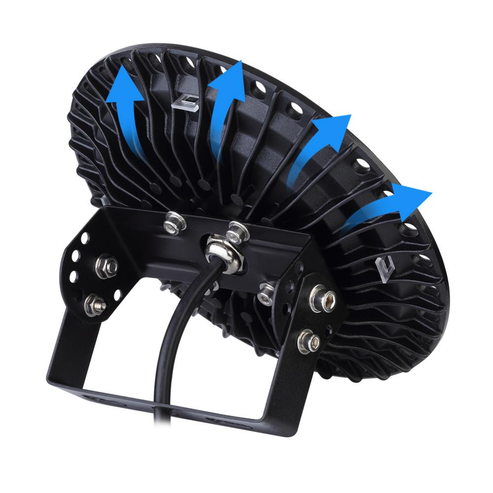 50 w 100 w ufo luz de mineração 6500 k ip65 conduziu a luz alta da baía iluminação industrial interna para o parque de estacionamento do armazém da oficina 110 v 220 v