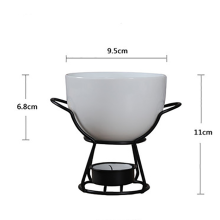 Keramik Fondue-einstellen Käse Messer Wärmer Schokolade Topf Auf eine Metall Stehen Schokolade Fondue Dienstprogramm Für Heimat Kochen werkzeuge: Ursprünglich Titel