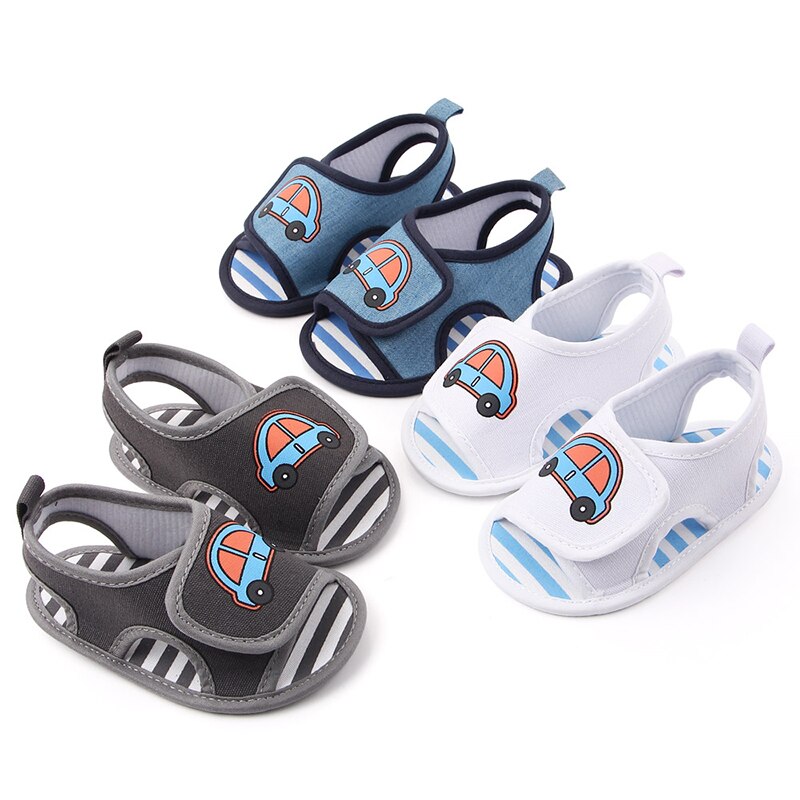Chaussures d'été antidérapantes respirantes pour bébés filles, sandales de bonne à semelles souples pour les premiers pas des tout-petits,