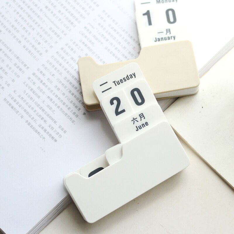 Mini Rotatable Desk Yearly Calendar 100 Years Perpetual Calendar Desk Decoration