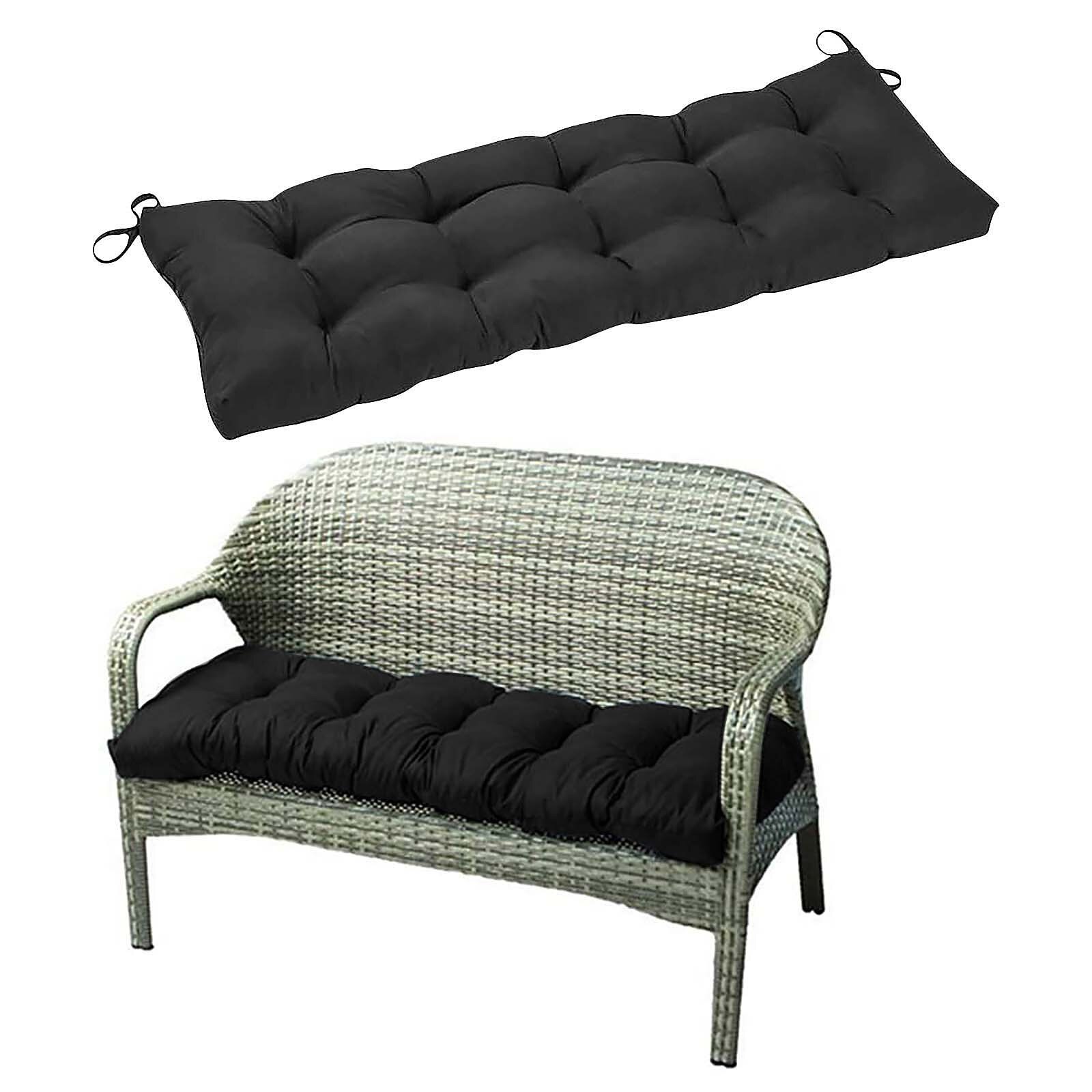 Zachte Bench Kussen Met Vaste Tie Lange Rechthoekige Swing Kussen Voor Ligstoel Tuinmeubelen Ligstoel Effen Coussin Cojines Sofa