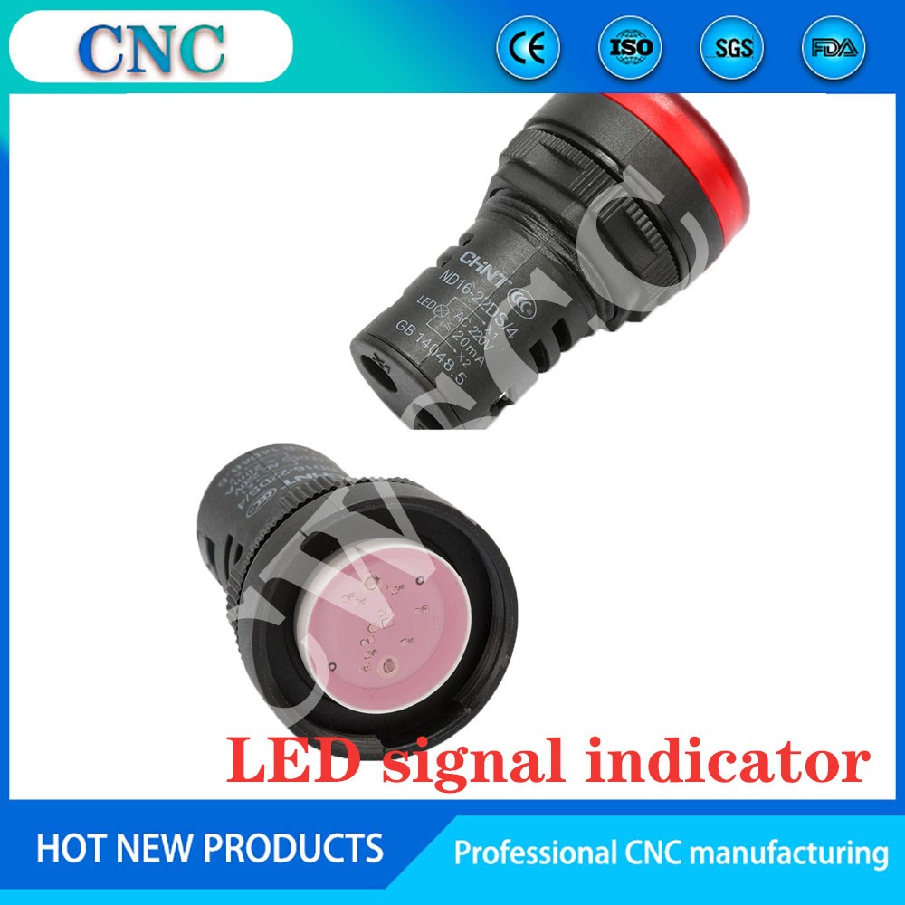 led signal light indicator ND16-22D yellow green red 24v 12v