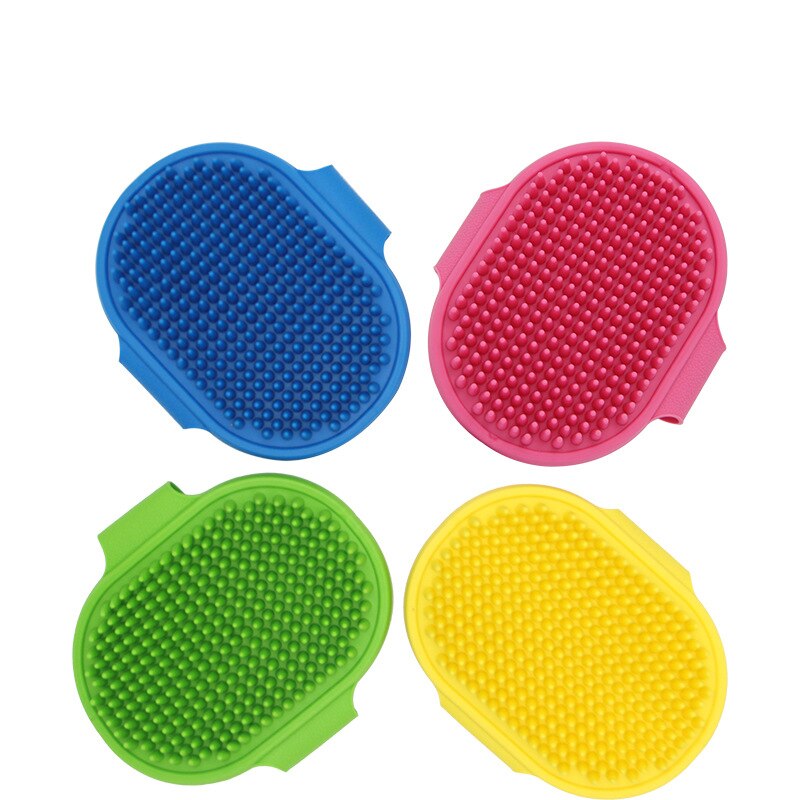 Haustier Hund Katze Schlecht Pinsel Tragbare Handheld Haustier Pinsel Kamm Gummi Massieren Handschuh Haar Pelz Pflege haustier dusche hund pinsel
