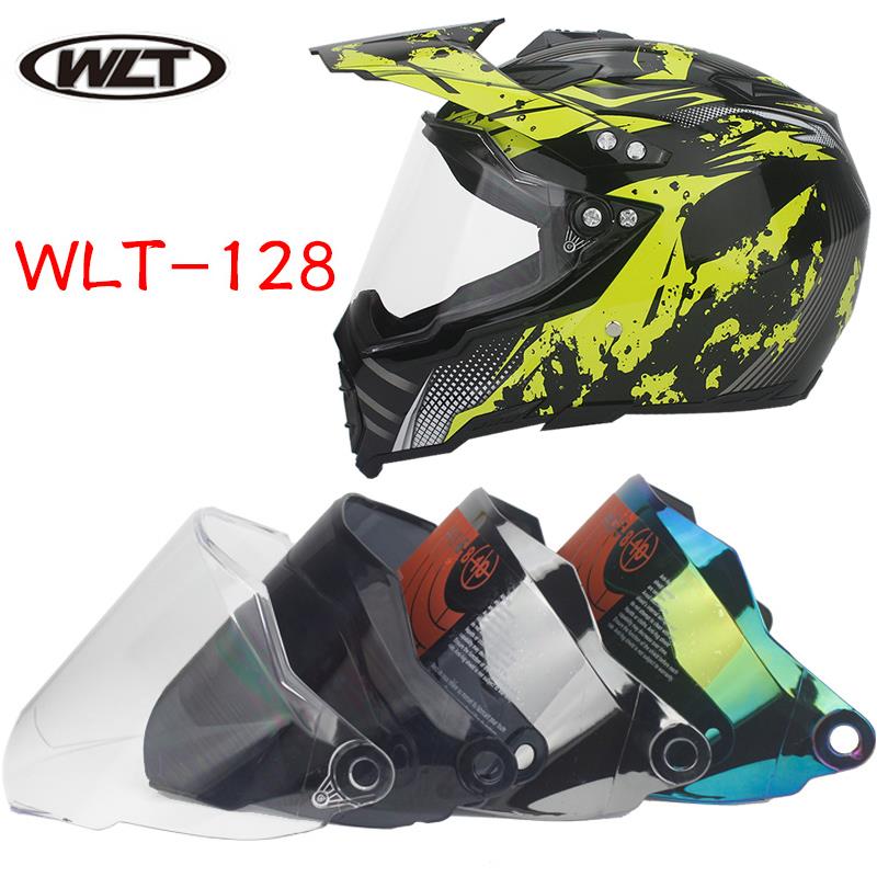 Speciale Links Voor Off-Road Full-Gezicht Motorhelm Goggles! Motorcross Helm Helm Schild 4 Kleur WLT-128 Model