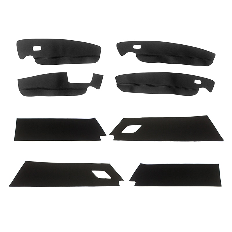 Til vw touran 4 stk bil indvendige dørpaneler skærme / dør armlæn panel mikrofiber læder cover dekoration