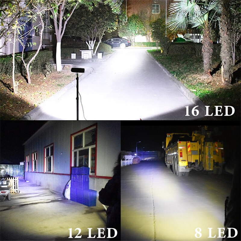Faro de motocicleta con 8/12/16 luces LED de conducción, faro auxiliar impermeable, foco externo para Scooter, accesorios de luz antiniebla