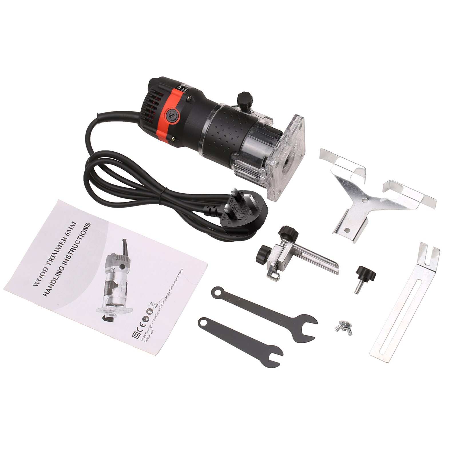 KKmoon 800W Electric Wood Trimmer Wood Router 30000r/min Laminate Trimmer Slotting Trimming Grooving Machine for Wood Carpenter