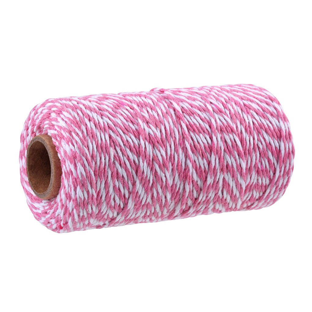 100 mètre 2mm coton boulangers ficelle ficelle coton cordons corde pour décor à la maison à la main noël emballage artisanat bricolage emballage: 06