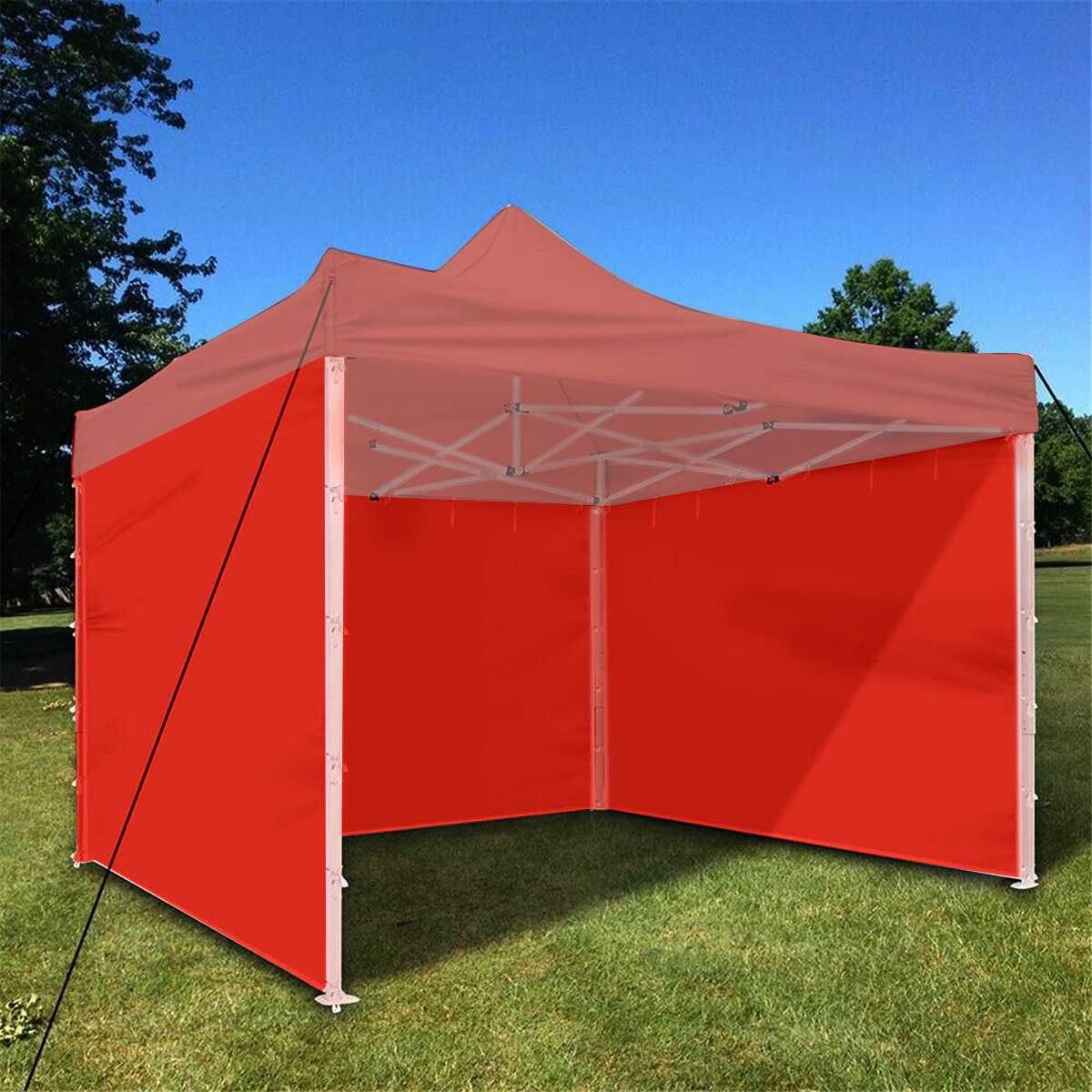 3x3m Oxford Cloth Party Tent Side Walls Waterproof Garden Patio Outdoor Canopy Sun Wall Sunshade Shelter Tarp Sidewall Sunshade