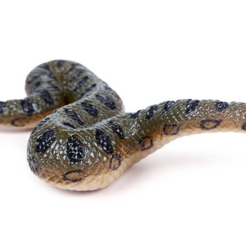 Jouet en Faux caoutchouc réaliste serpent du nord des états-unis, vert anacoda, accessoires d'halloween effrayants