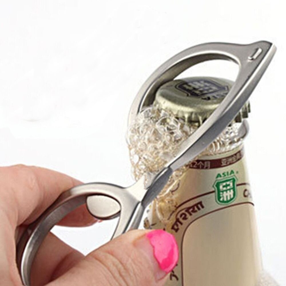 Portable Bottle Opener Metal Glasses Shape Bottle Opener Keychain Keyring Ornaments Beer Opener Ring Bar Tools