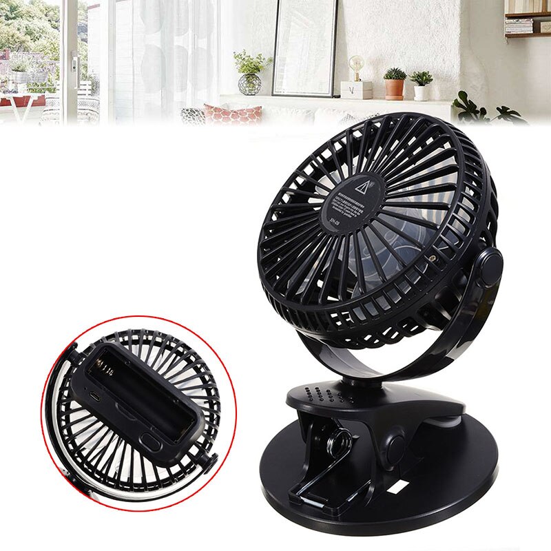 Draagbare Kleine Desk Usb 4 Blades Cooler Cooling Fan Usb Mini Fans Bediening Super Mute Stille Climp Clip Op Fan