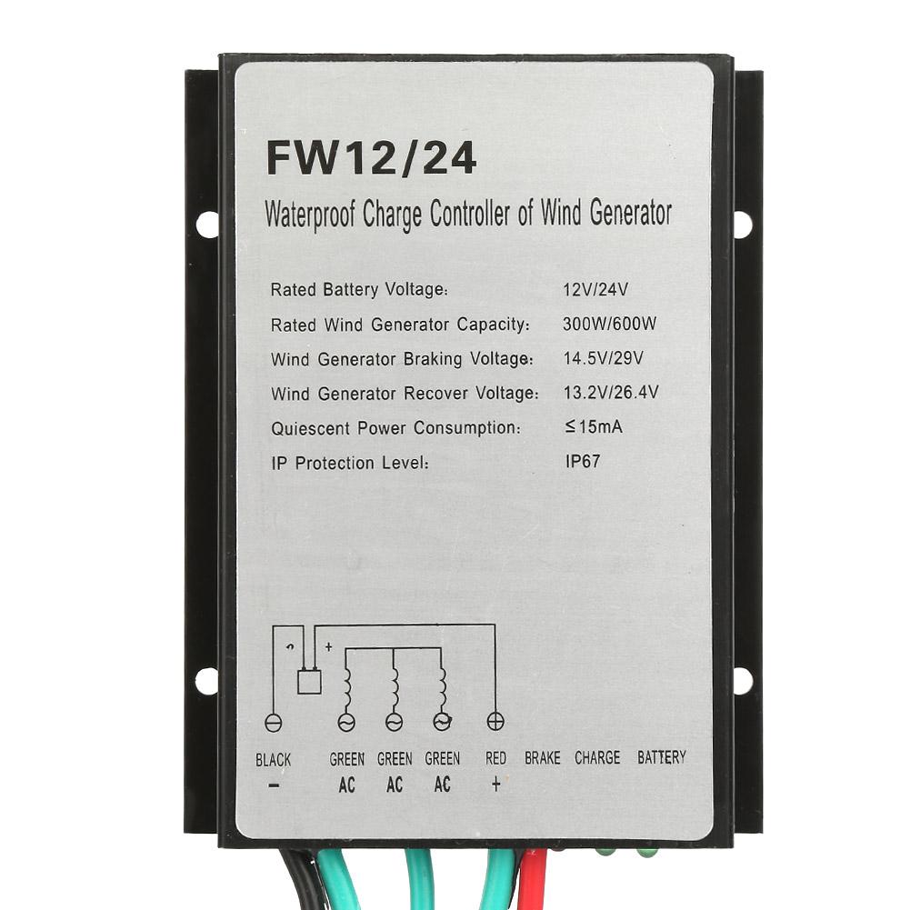 Waterproof Wind Generator Charge Controller Regulator FW12/24