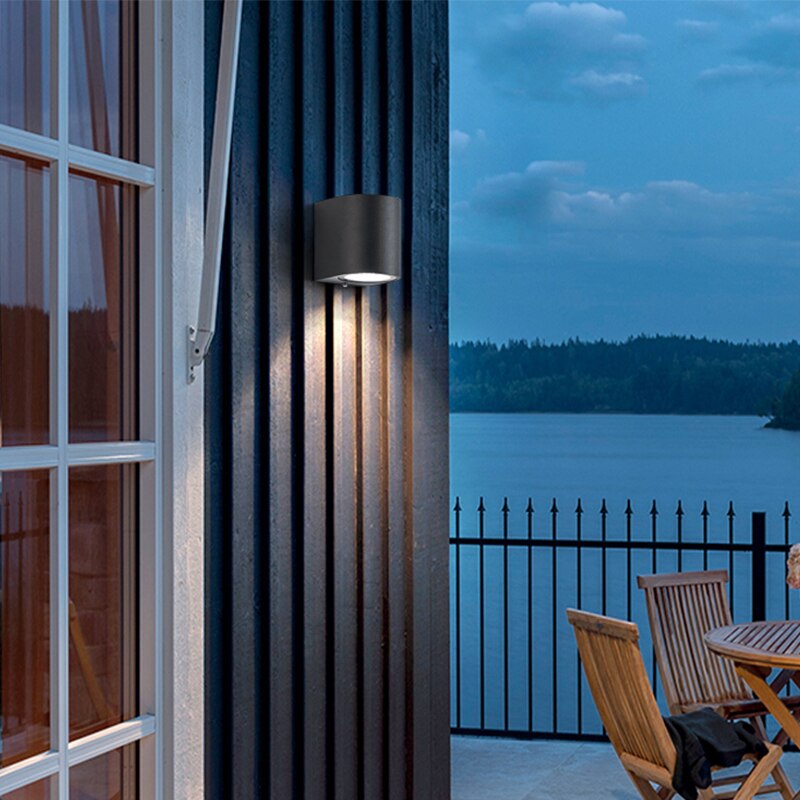 IP65 Waterproof GU10 indoor outdoor Led wall lights up down Led Wall Lamp Surface Mounted Cube Garden Porch Light ZBW0004