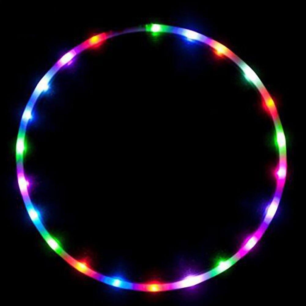 Performing For Kids Adult Dancing Fitness Circle Family Gym Yoga Home Indoor Multi Color Changing LED Light Bodybuilding: Brown