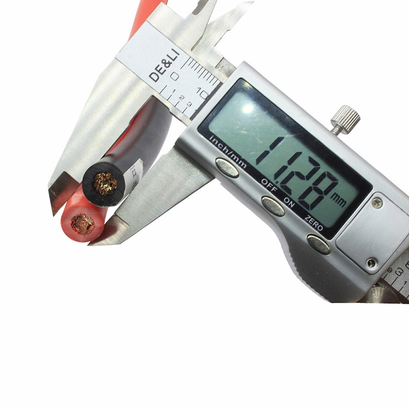 2Stck Auto Auto Schnell Batterie Terminal Stecker Reinem Kupfer Draht positiv Negativ Klemme Batterie Kabel Linie Für Fahrzeug
