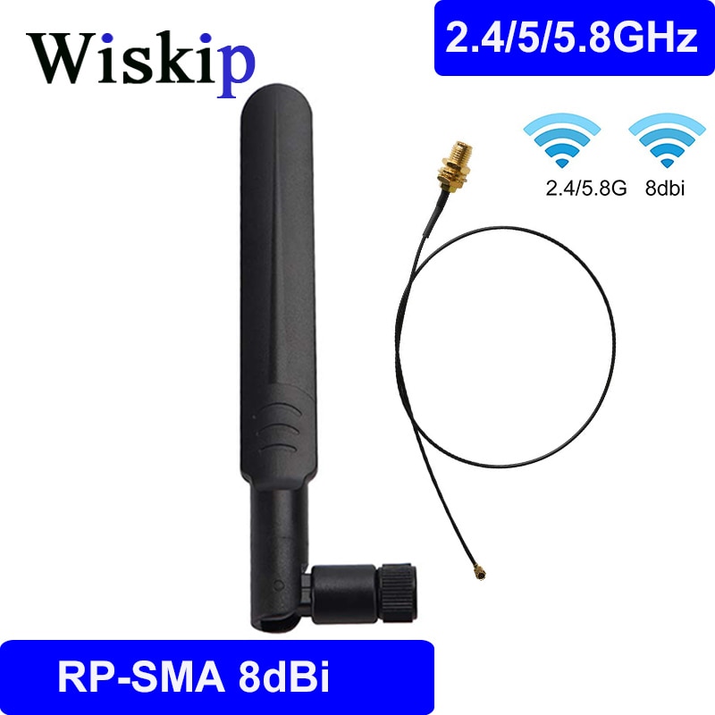 WiFi Antenne 2,4 Ghz/5G/5,8 Ghz Omni Dual-Band 5dbi Antenne RP SMA männlichen 2,4G 5G 5,8G + 1,13 PCI U.FL Zopf Kabel