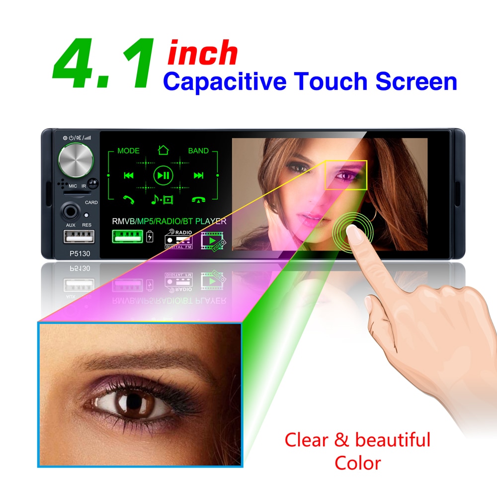 4.1 Inch Touch Screen Bluetooth Auto MP5 Speler On... – Grandado