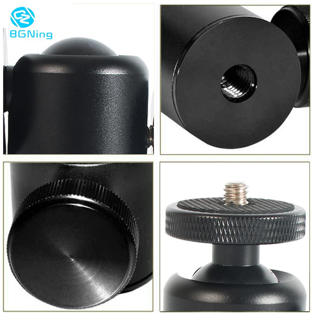 Bgning-mini tripé com cabeça de 360 ° para câmera, suporte para vídeo panorâmico dslr, acessório de câmera com suporte para 3kg