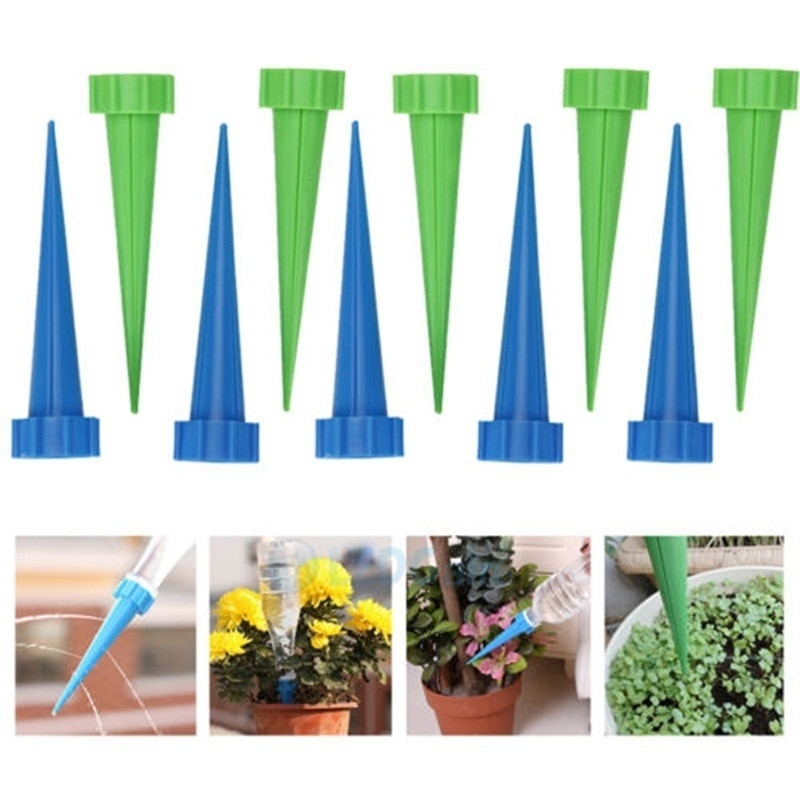 Piqueta de riego automática para jardín, riego por goteo de flores, herramientas de Agricultura y Agua, Uds.