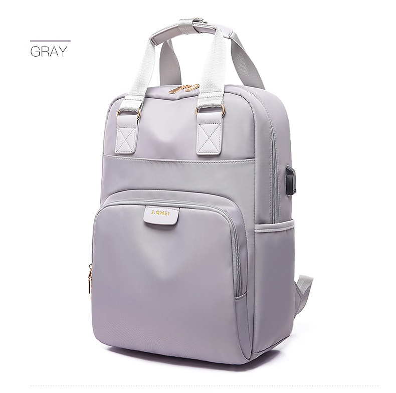 Wasserdicht Laptop Rucksack Weibliche Mädchen Rucksack 13 13,3 14 15 15,4 15,6 zoll Zurück Pack Frauen männer Oxford tuch schwarz Rosa: Grau / 15"