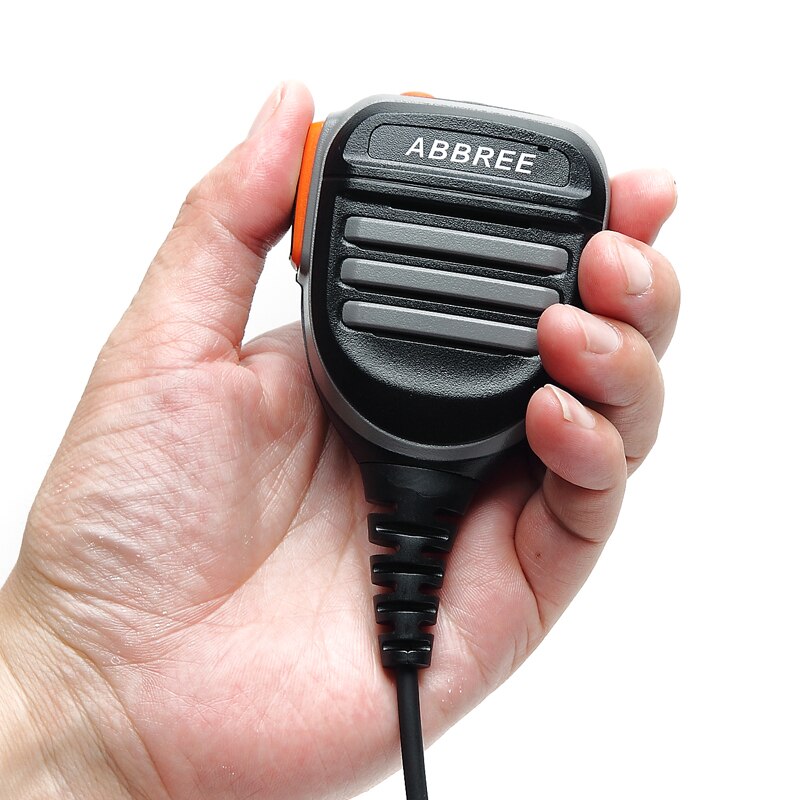 Abbree Imperméable PTT Haut-Parleur D'épaule Micro POUR Baofeng DM-860 DM-1701 DM-X DMR UV-82 UV-5R Talkie-walkie Radio Bidirectionnelle