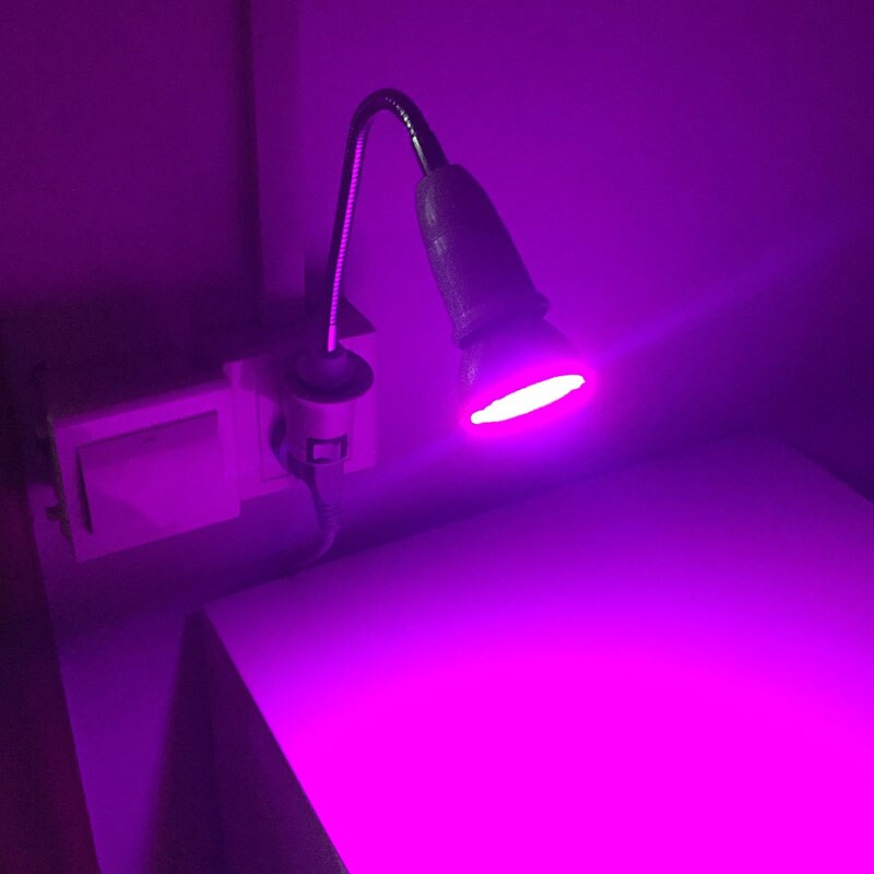 Base de bombilla LED E27 a E27, convertidor de soporte de lámpara de extensión Flexible, enchufe europeo y estadounidense de 18cm/28cm/38cm/48cm/58cm