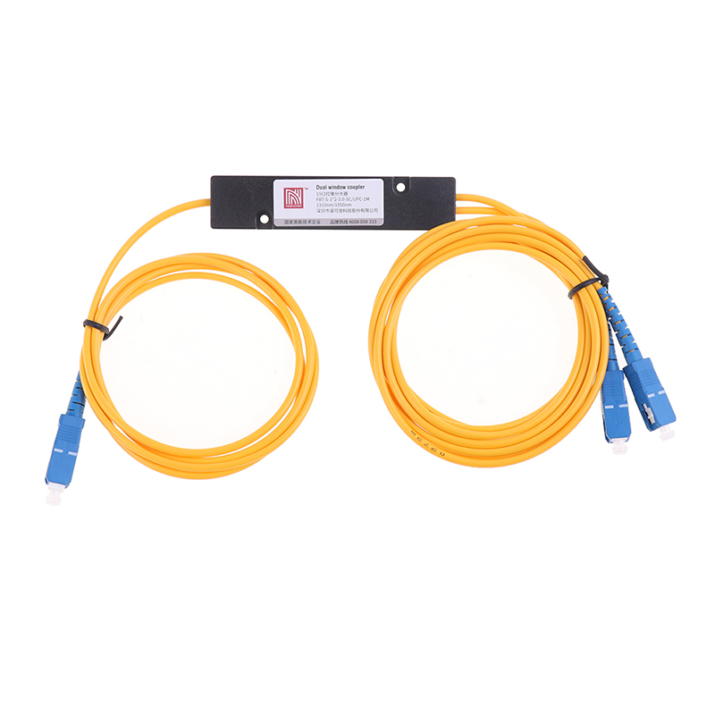 PLC Splitter SC APC 1X2 PLC Singlemode Fiber Optische Splitter SC/UPC PCL Splitter Interne Computer Kabel Mouw