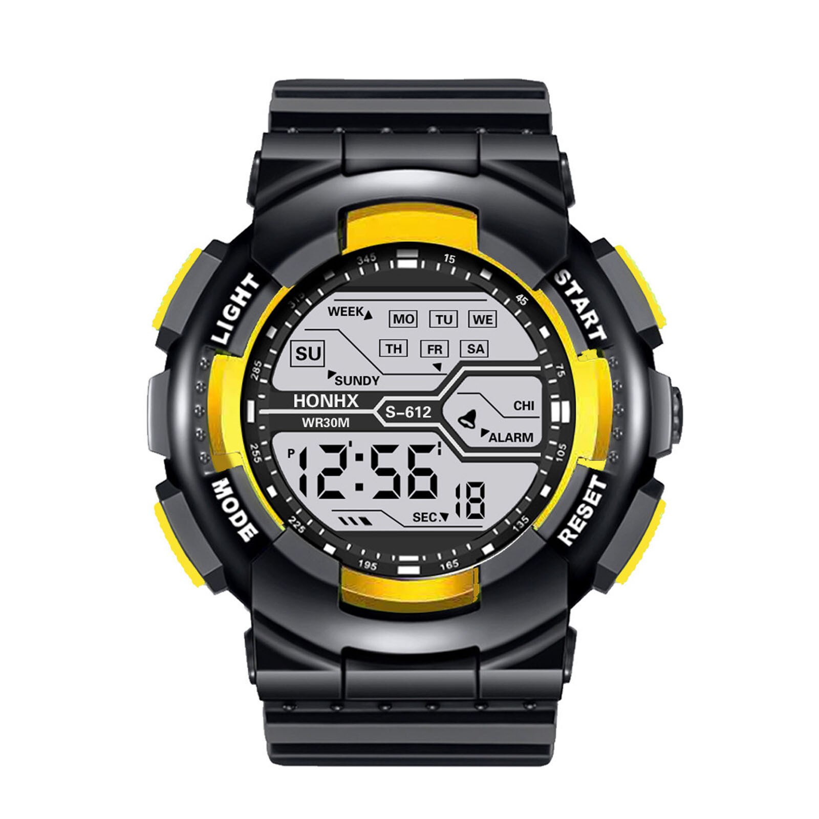 Honhx Watch Digital Wristwatches A Variety Of Styles Of Cool Sports Electronic Watches With Four Buttons reloj mujer: B