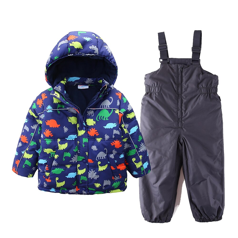 Export Europa Jongen Ski Broek Winter Jarretel Sneeuw Overall Kids Meisje Waterdicht Winddicht Warme Gewatteerde Licht Geïsoleerde Amerikaanse Maat: Jacket and Pants / 2T
