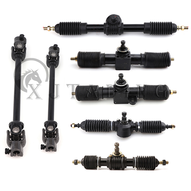 Go kart 300mm 320mm 420mm rack de direção hidráulica pinhão assy apto para diy china atv karting utv buggy quad bike acessórios