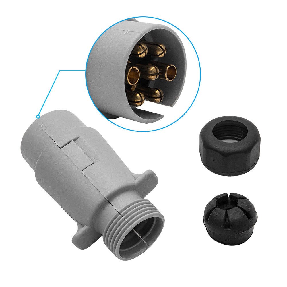 12S 7 Pin Plastic Plug Truck Caravan Adapter Trailer Elektrische Plug Socket Towing Camper Extra Elektra