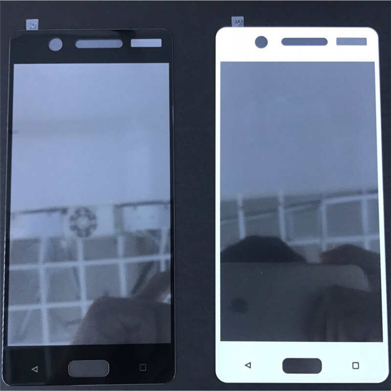 Para Nokia 5 TA-1053. 5,2 "completa de la cubierta de Protector de pantalla de vidrio templado para Nokia 6,1 para Nokia 3 película