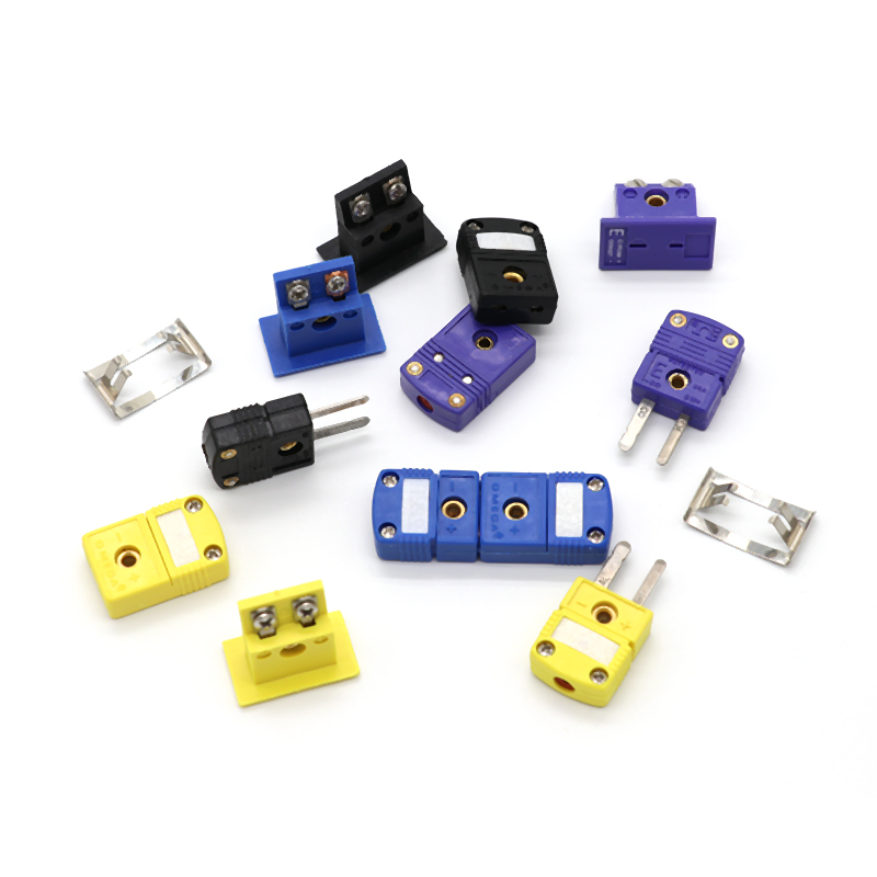 Enchufes y enchufes de termopar tipo K/T/J/E, montaje en Panel de Sensor, enchufe y conector de cable en miniatura, 1 Uds.