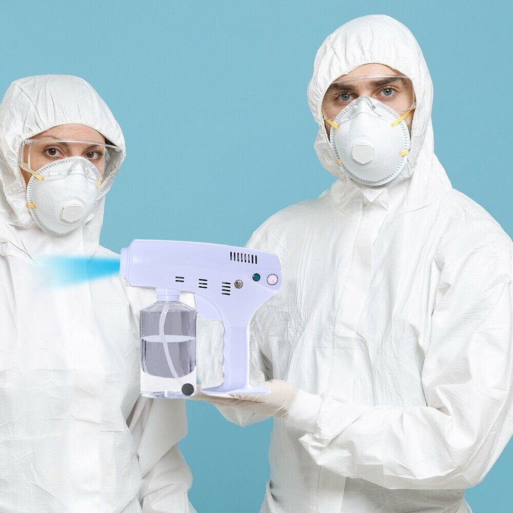 Pulvérisateur de désinfection à vapeur à lumière bleue, brumisateur, avec batterie, pistolet à vapeur